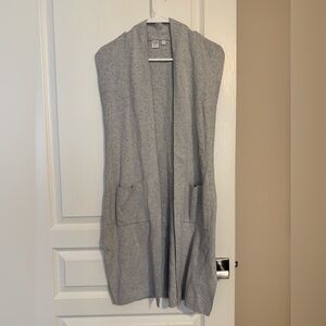 Simons Light Gray Open Cardigan